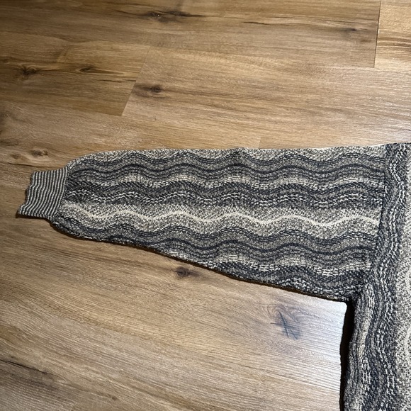 Vintage Tricots St Raphael MEDIUM Wool Blend Pullover Sweater Wavy Coogi Style M - Picture 15 of 16